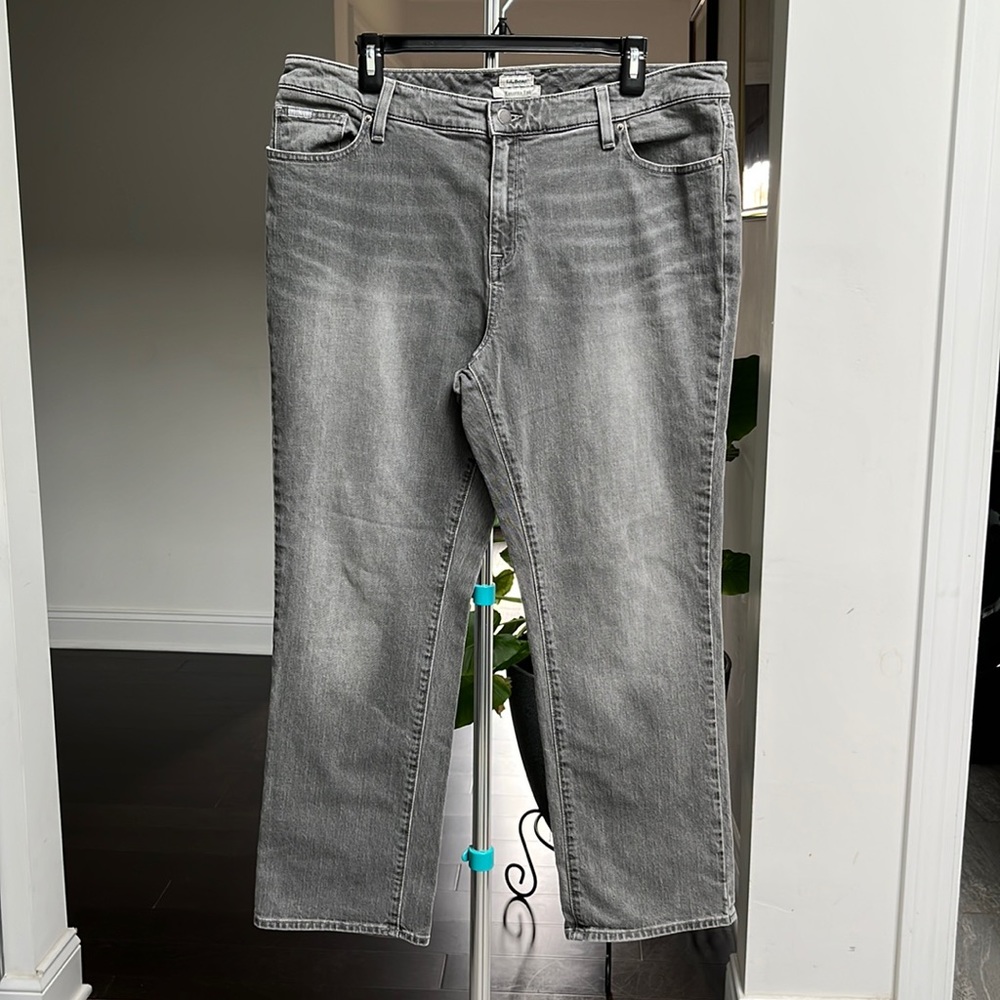 L.L Bean Gray Jeans Women’s Size 16P Petite Size